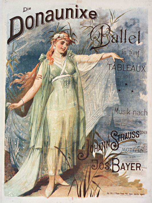 Die Donaunixe (1890s) | Vintage ballet poster