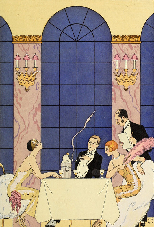La Gourmandise (1920s) | George Barbier prints Posters, Prints, & Visual Artwork The Trumpet Shop   