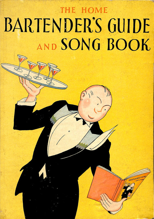 Home Bartender's Guide and Song Book (1930s) | Vintage bar prints Posters, Prints, & Visual Artwork The Trumpet Shop   