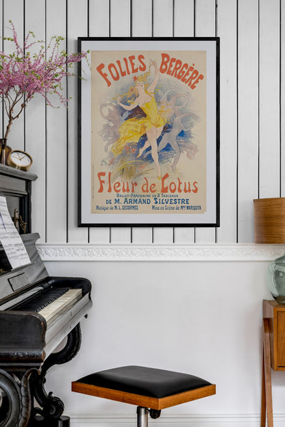 Fleur de Lotus Ballet poster, Paris (1890s) | Jules Cheret posters Posters, Prints, & Visual Artwork The Trumpet Shop   