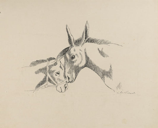 Donkey art print - Léon Spilliaert (c. 1930s)