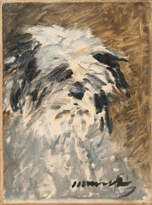 «Minnay» (années 1800) | art mural de chien vintage | Édouard Manet