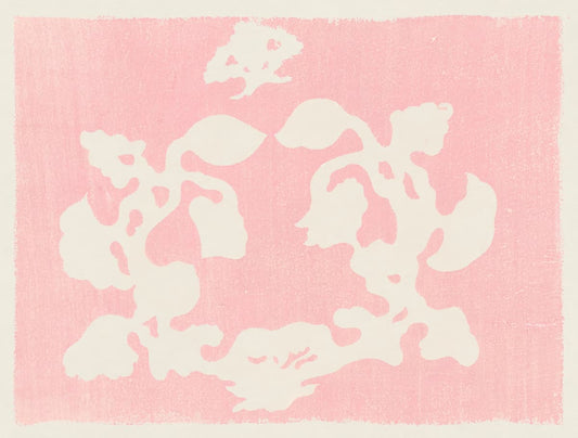 Japanese botanical print "Yatsuo no tsubaki" (Camellias of Yatsuo) | 19th-Century | Minimalist Botanical Wall Art for Zen & Modern Interiors