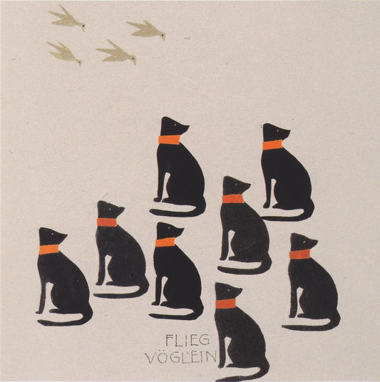 Koloman Moser - Fly Little Bird (c. 1900s) – Vintage Secessionist Art