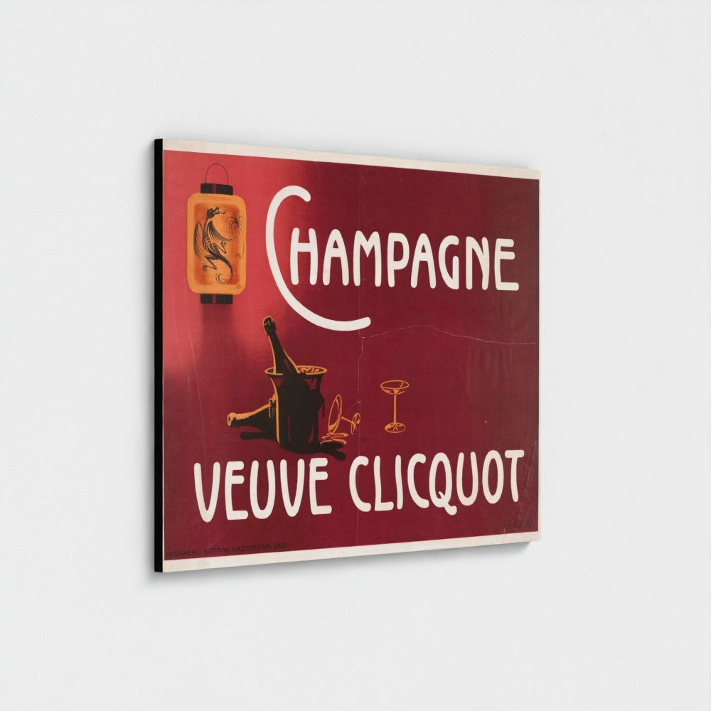 Champagne Veuve Clicquot (1900) by Arnold van Roessel – Vintage Poster Print