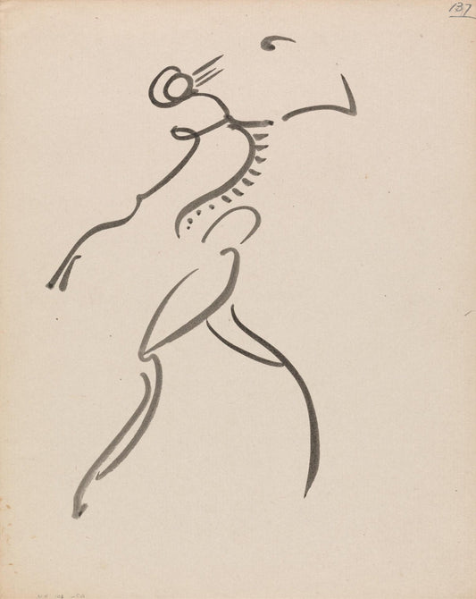 Dancing figure (2) (1915) | Henri Gaudier-Brzeska artwork prints Posters, Prints, & Visual Artwork The Trumpet Shop   