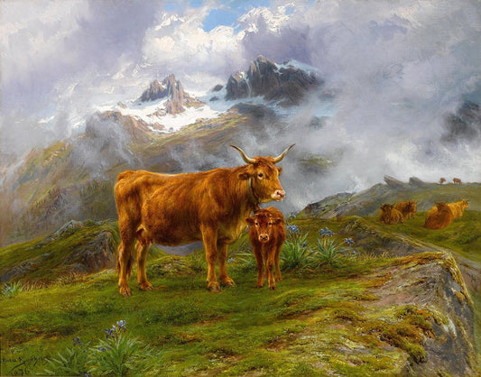 Highland Cattle (1876) | Rosa Bonheur prints Posters, Prints, & Visual Artwork The Trumpet Shop   
