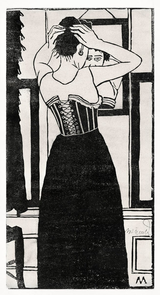 In front of the mirror (1890s) | Samuel Jessurun de Mesquita prints Posters, Prints, & Visual Artwork The Trumpet Shop   