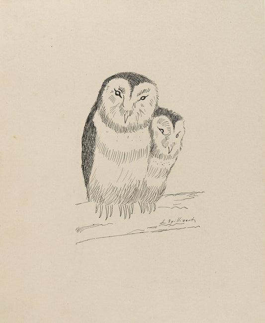Owl art print (1930s) | Leon Spilliaert Posters, Prints, & Visual Artwork The Trumpet Shop Vintage Prints   