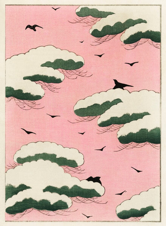 Pink Sky (1900s) | Japanese prints | Shin Bijutsukai Magazine Posters, Prints, & Visual Artwork The Trumpet Shop   