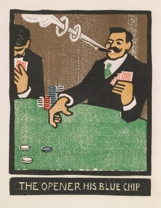 Opening chip (1900s) | Poker wall art prints | Frank Holme Posters, Prints, & Visual Artwork The Trumpet Shop   