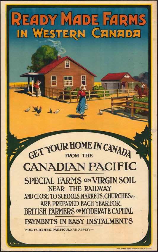 Western Canada (1920s) | Canadian vintage travel posters Posters, Prints, & Visual Artwork The Trumpet Shop   