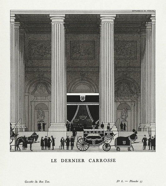 The Last Coach (1920) | Black and white art deco prints | Bernard Boutet de Monvel Posters, Prints, & Visual Artwork The Trumpet Shop   