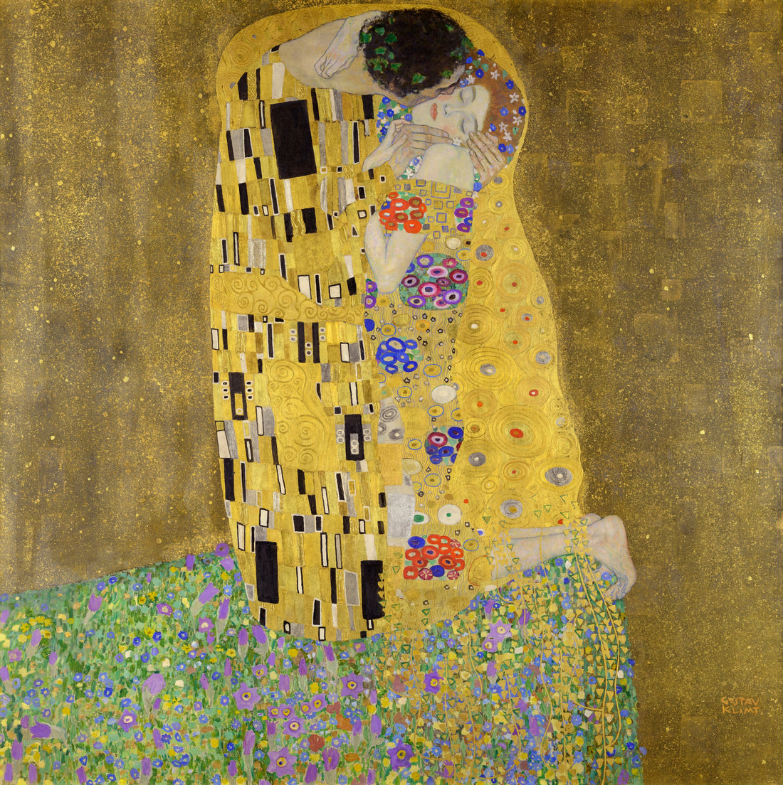 the kiss painting by gustav klimt