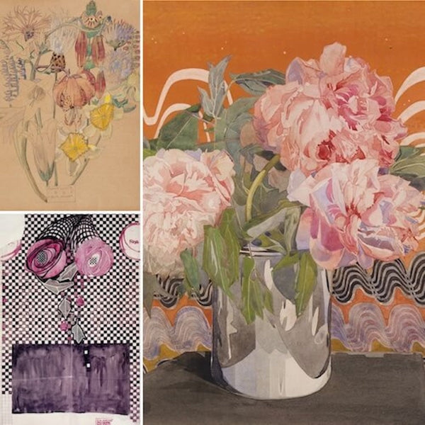 Charles Rennie Mackintosh art prints. Features distinctive floral watercolors and stylized designs characteristic of the Glasgow School. Ideal for Arts and Crafts and Art Nouveau enthusiasts.