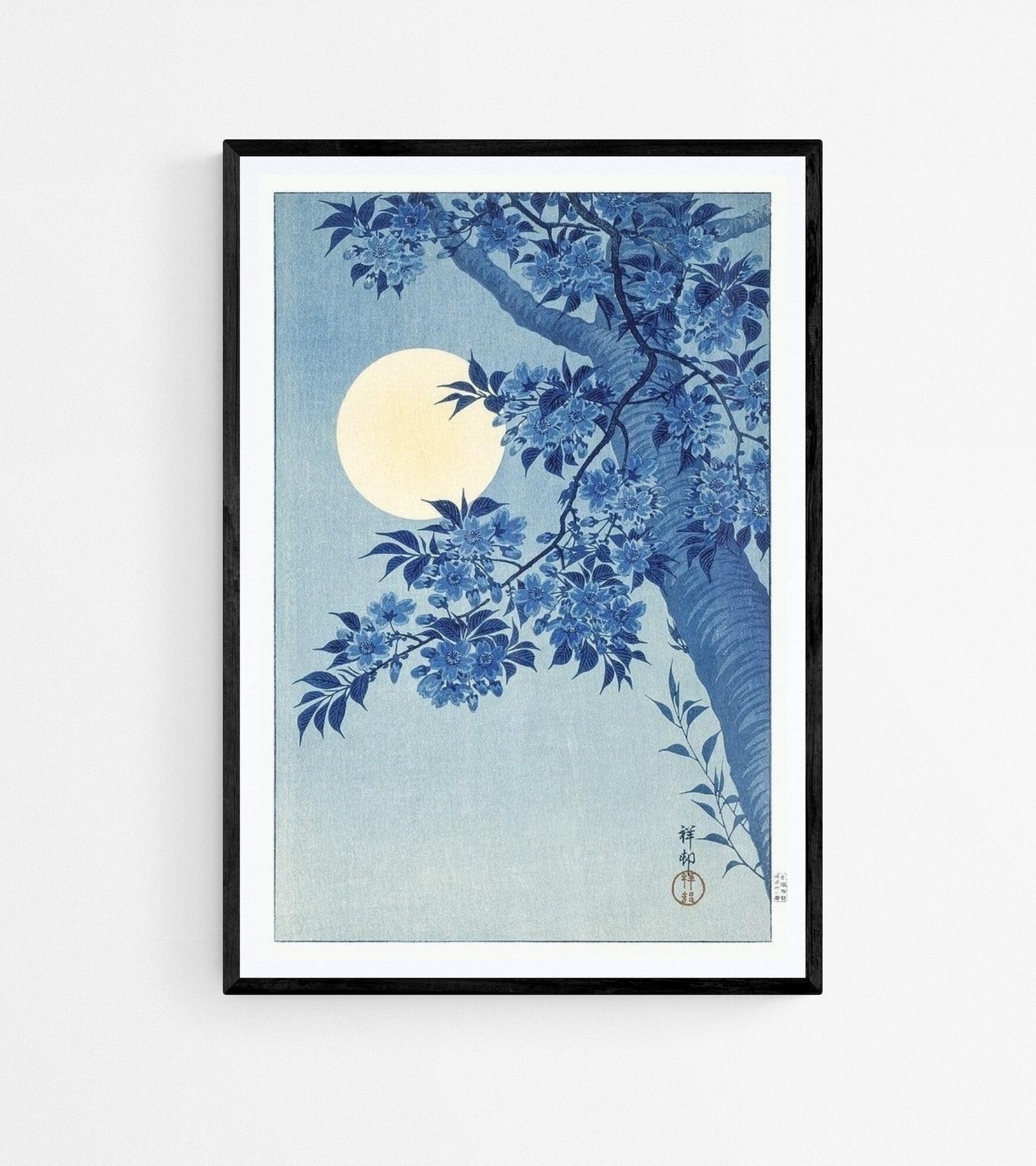 japanese moon art prints