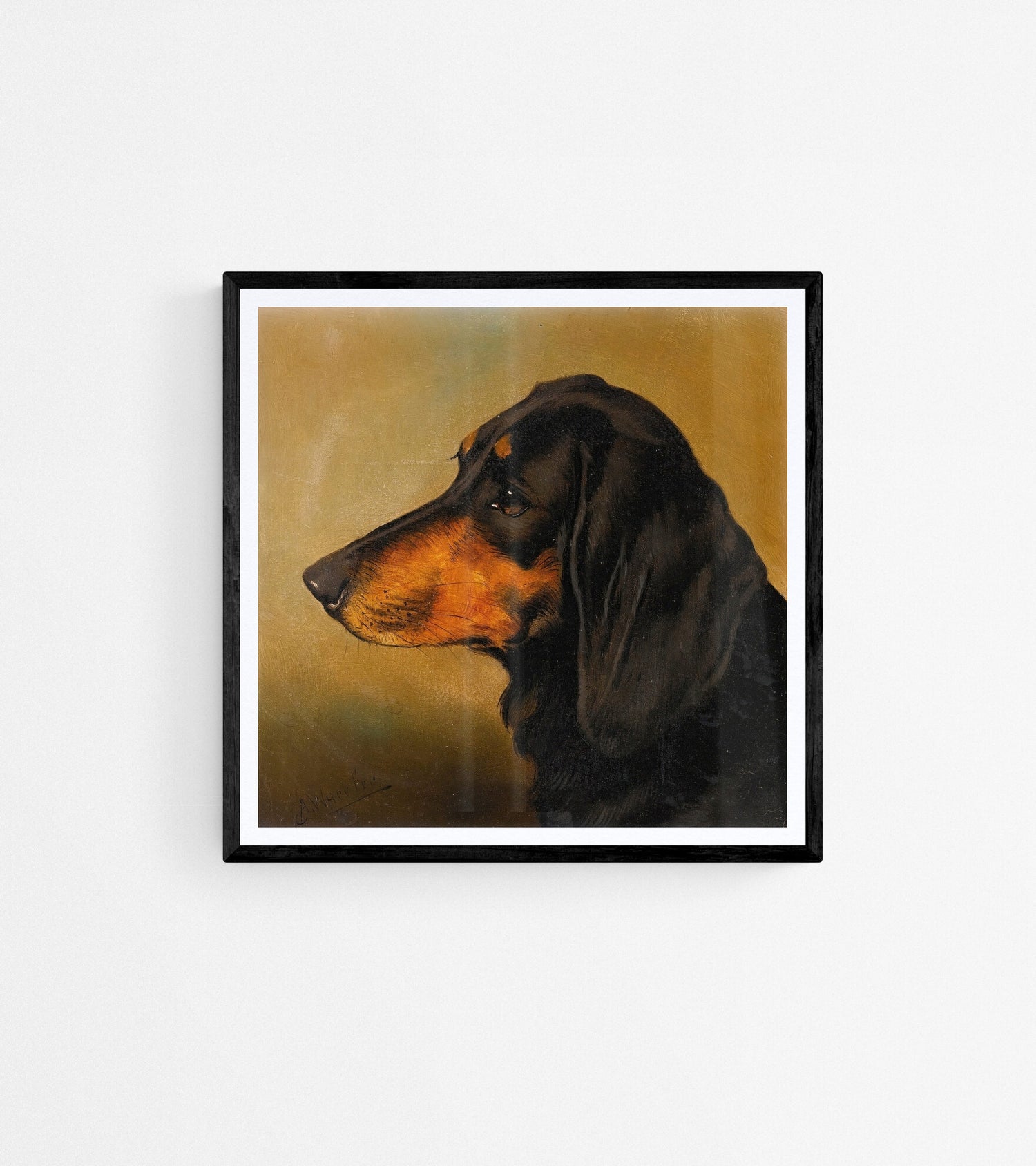 vintage dachshund prints