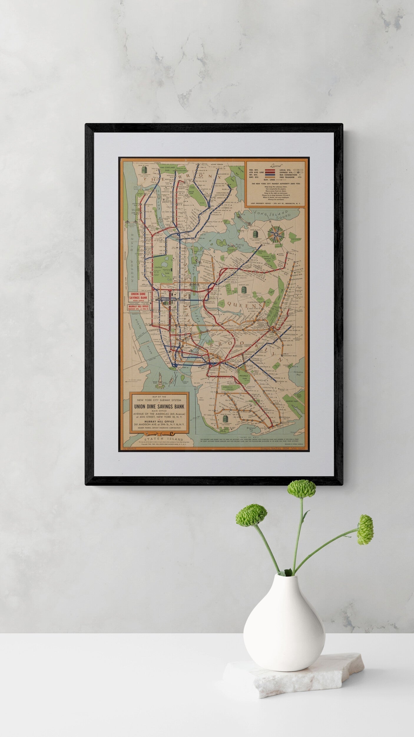 Map wall art collection