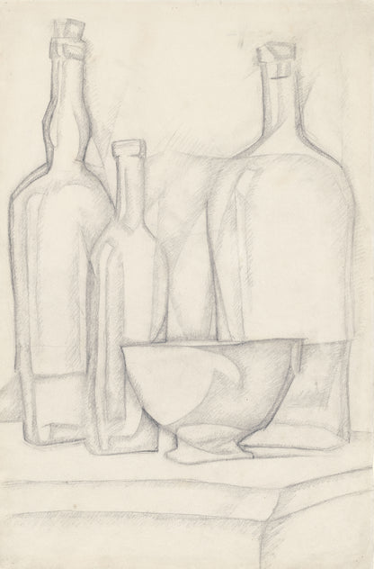 Bottles (1900s) | Juan Gris artwork