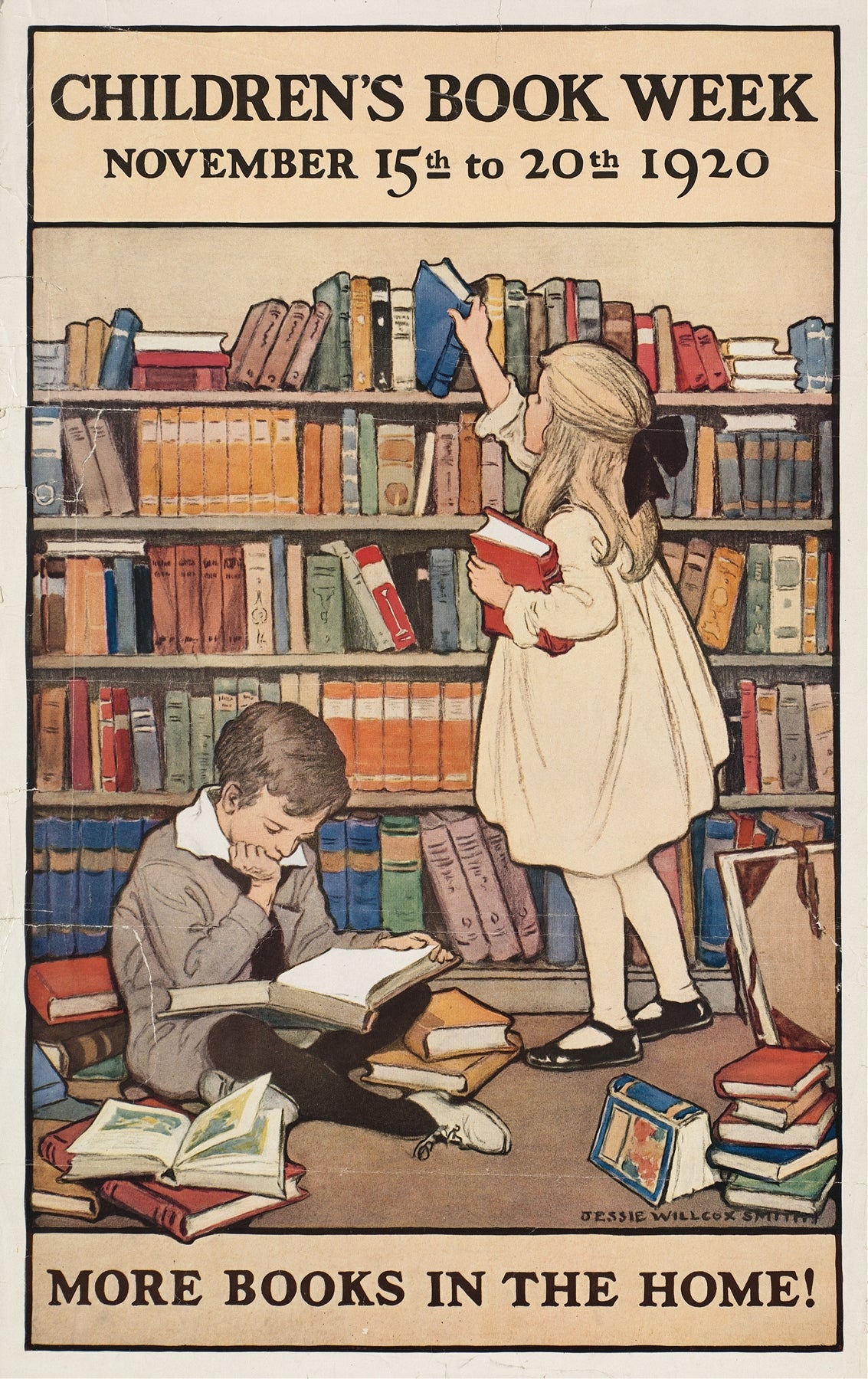 Children's Book Week (1920) | Jessie Willcox Smith artwork Posters, Prints, & Visual Artwork The Trumpet Shop Vintage Prints   