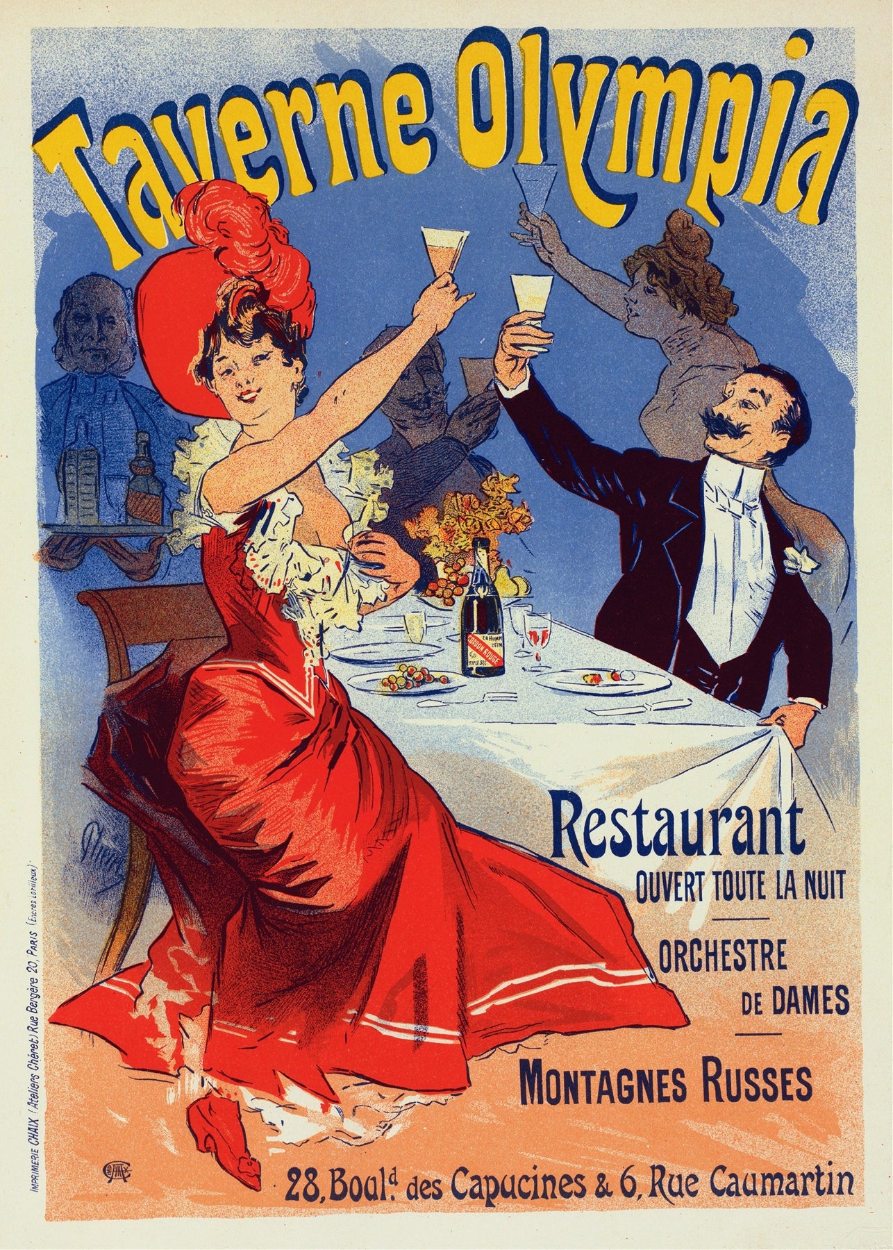 Taverne Olympia, Paris (1890s) | Jules Cheret posters