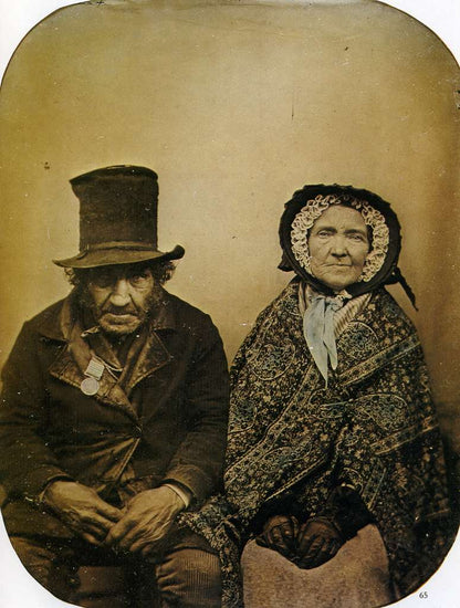 Anonymous old couple wall art (1860s)