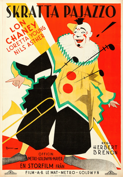 Laugh, Clown, Laugh circus artwork (1920s) | Eric Rohman