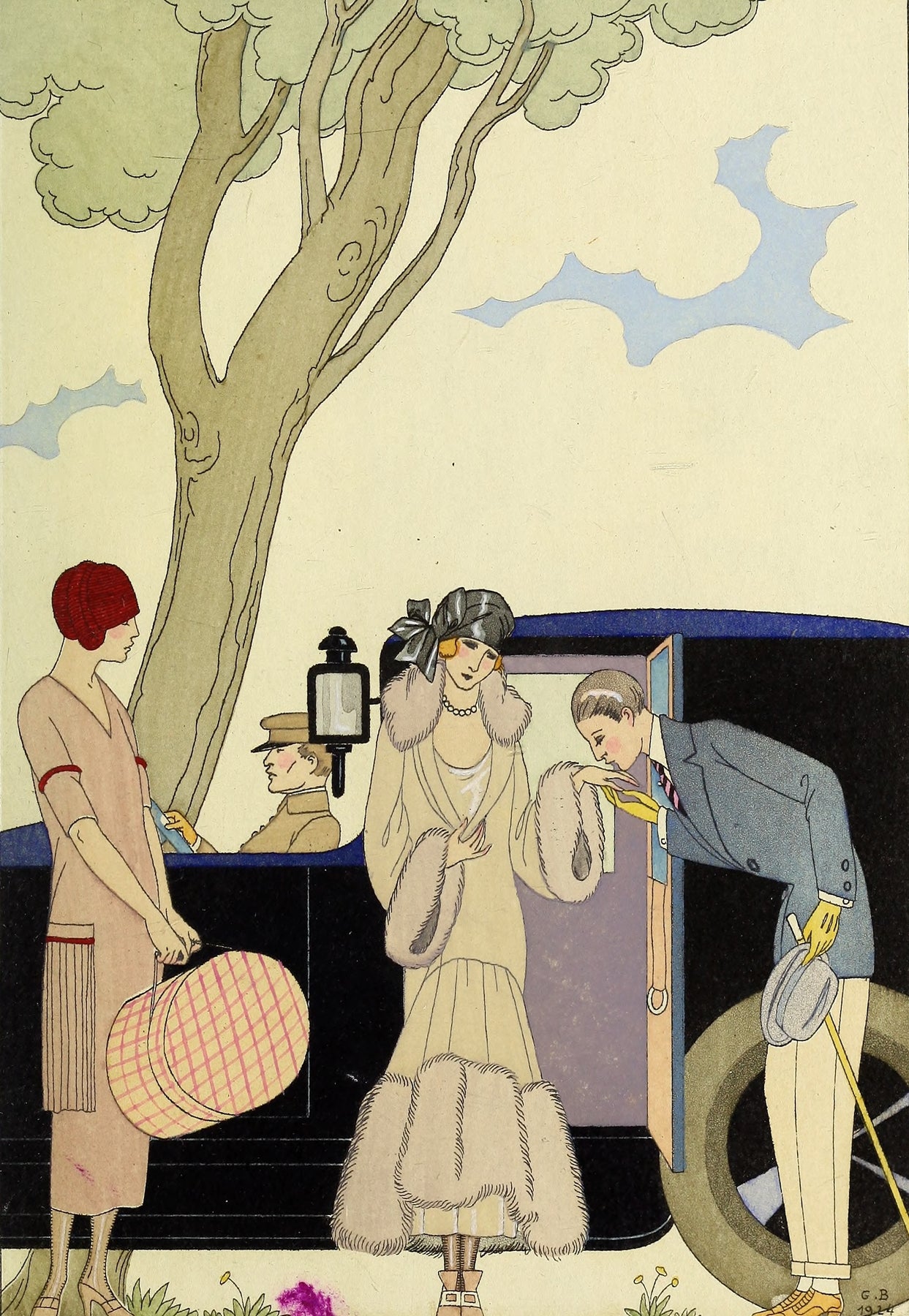 L'Ensie (1920s) | Art deco wall art | George Barbier Posters, Prints, & Visual Artwork The Trumpet Shop   