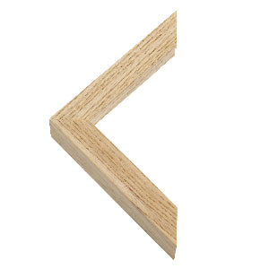 Wooden picture frame corner on a white background