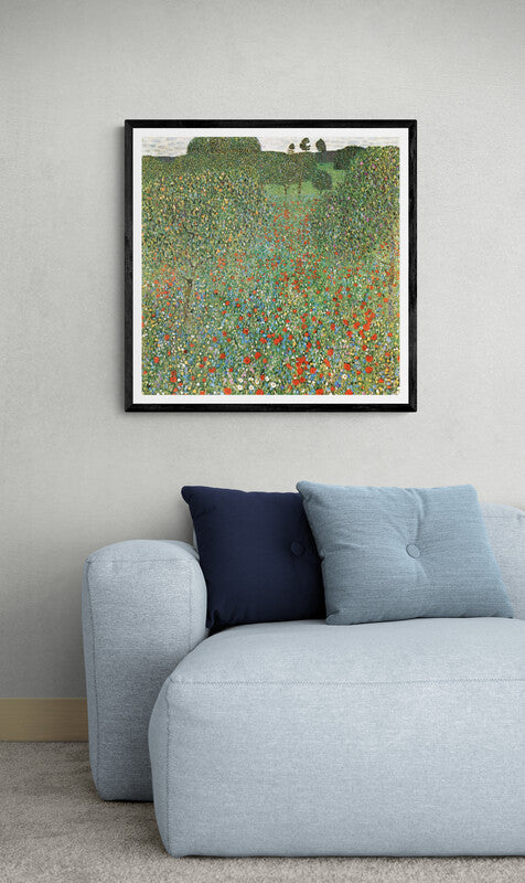 Gustav Klimt “A Field of Poppies” artwork (1900s) Posters, Prints, & Visual Artwork The Trumpet Shop   