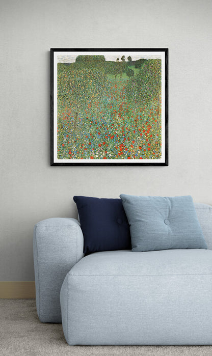 Gustav Klimt “A Field of Poppies” print (1900s)