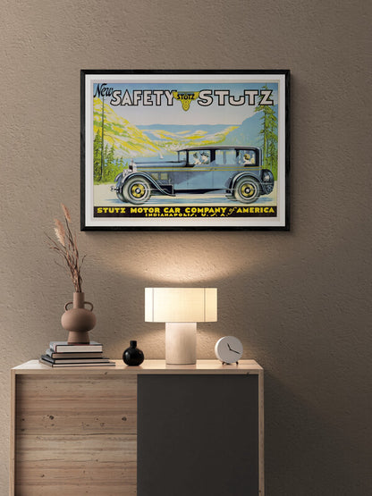 Stutz Motor car company poster (1920s) | Vintage car prints