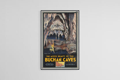 "Buchan Caves" fairy poster (1930s) | Percy Trompf print