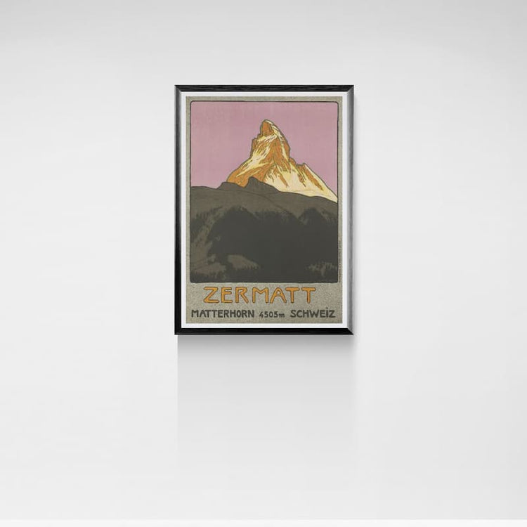 Zermatt Travel Poster Print by Emil Cardinaux (1908)