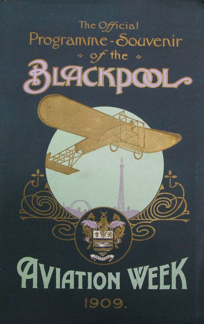 Blackpool Vintage Aviation wall art print (1900s)