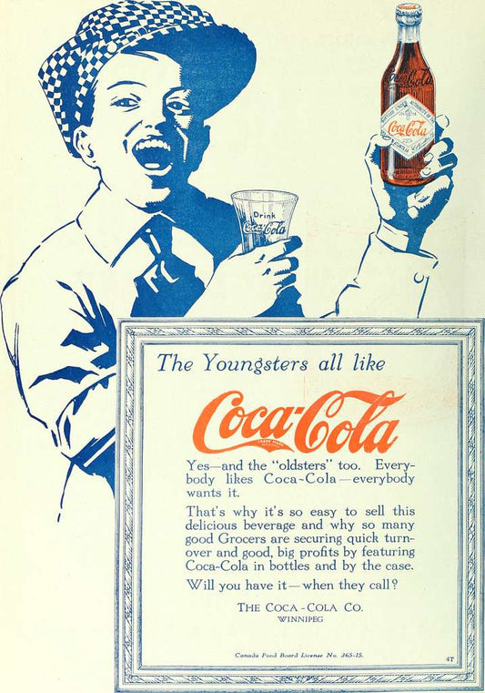 Old Coca Cola poster advert from Canadian Grocer (1919) Posters, Prints, & Visual Artwork The Trumpet Shop   