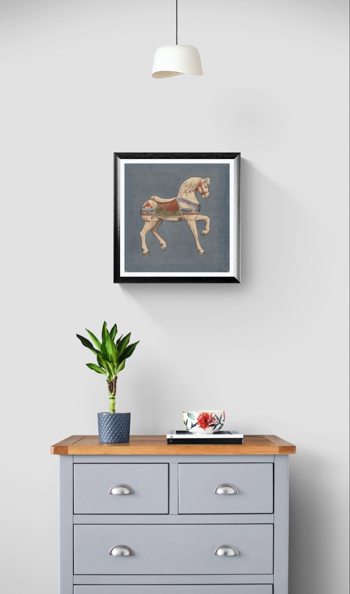 Carousel Horse poster by Henry Murphy (c. 1930s) – Vintage Folk Art