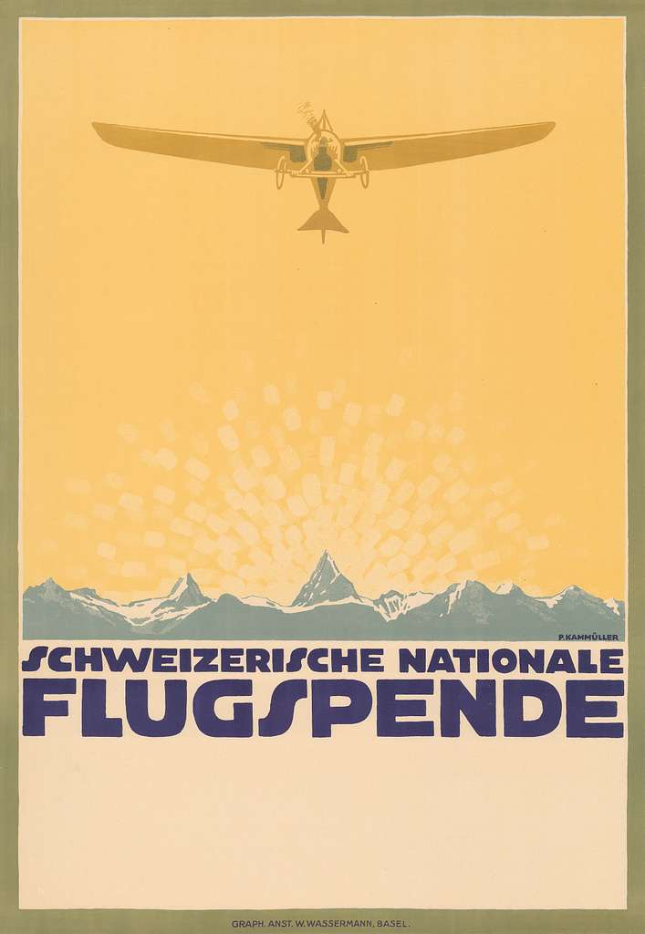 Swiss Aviation poster (1900s) Posters, Prints, & Visual Artwork The Trumpet Shop   