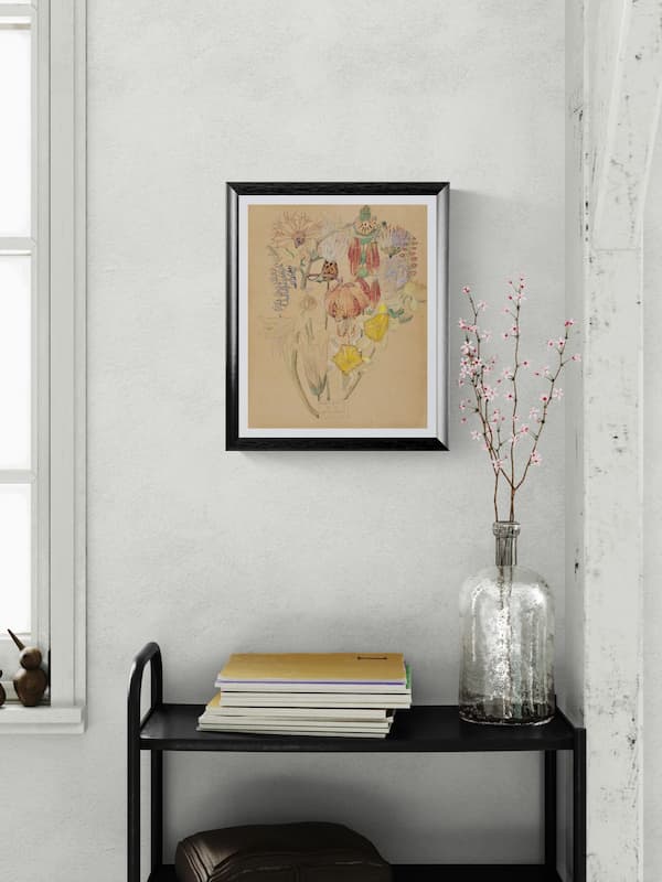 Mont Louis Flower Study Art Print by Charles Rennie Mackintosh (1920s)