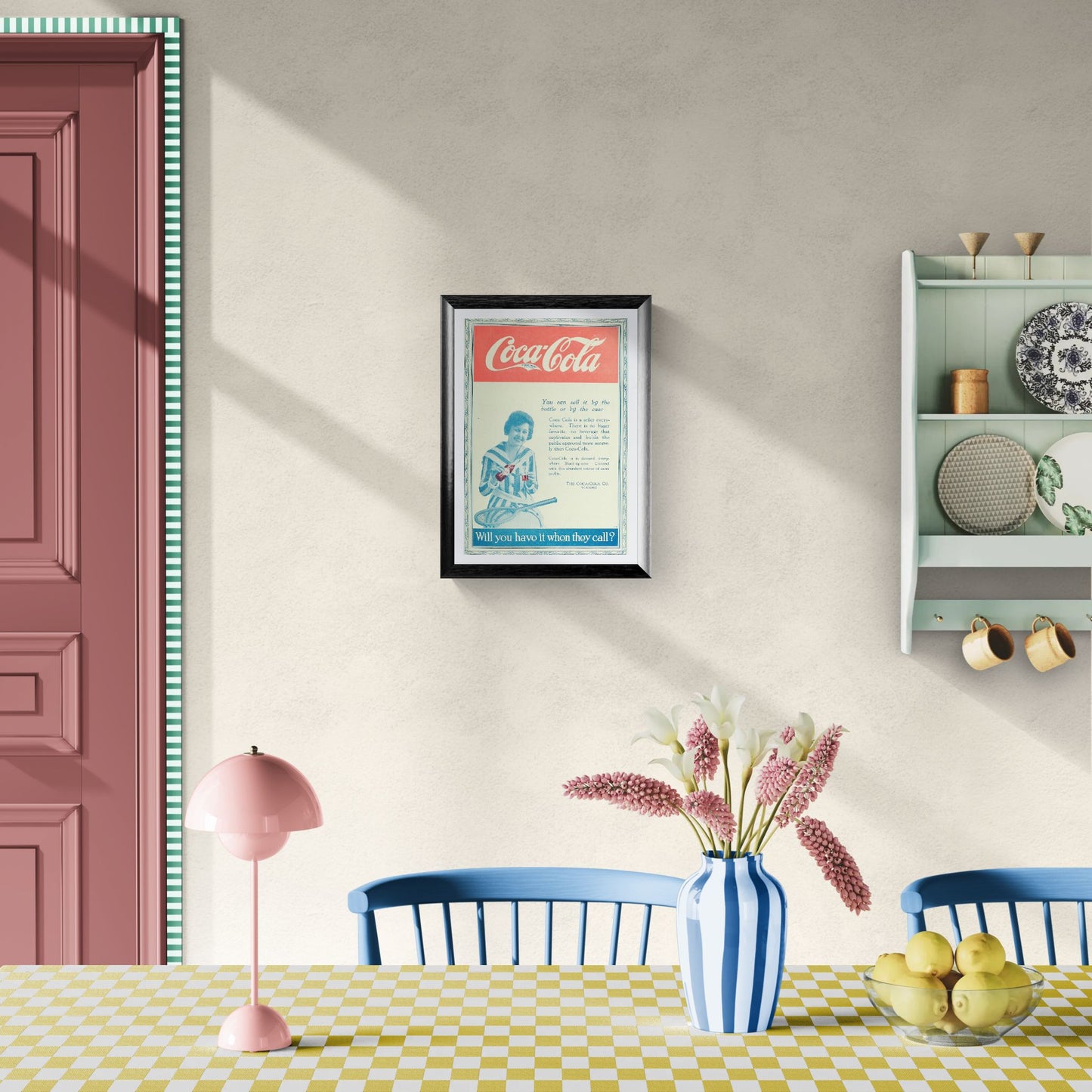 Vintage 1919 Coca-Cola Canadian Grocer Advertising Poster Reproduction – Classic Americana Collectible Wall Art