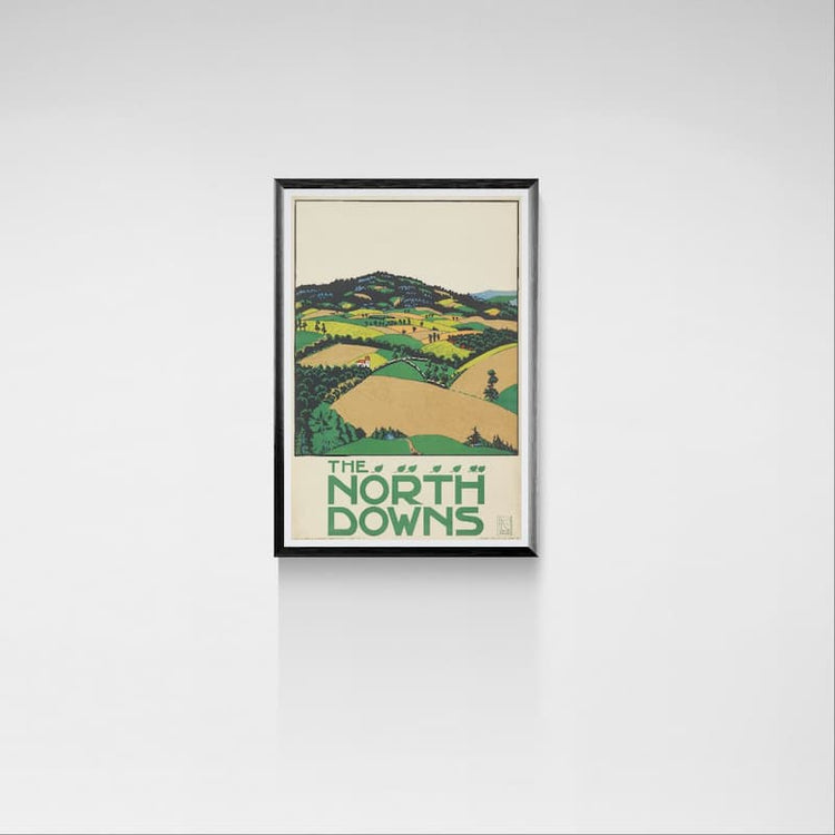 E. McKnight Kauffer - The North Downs (1915) – London Underground Travel