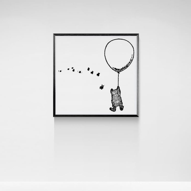 Winnie-the-Pooh and the Balloon Art Print by E. H. Shepard (1926)
