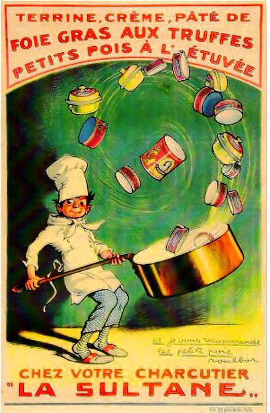 French cuisine poster (1900s) Posters, Prints, & Visual Artwork The Trumpet Shop   
