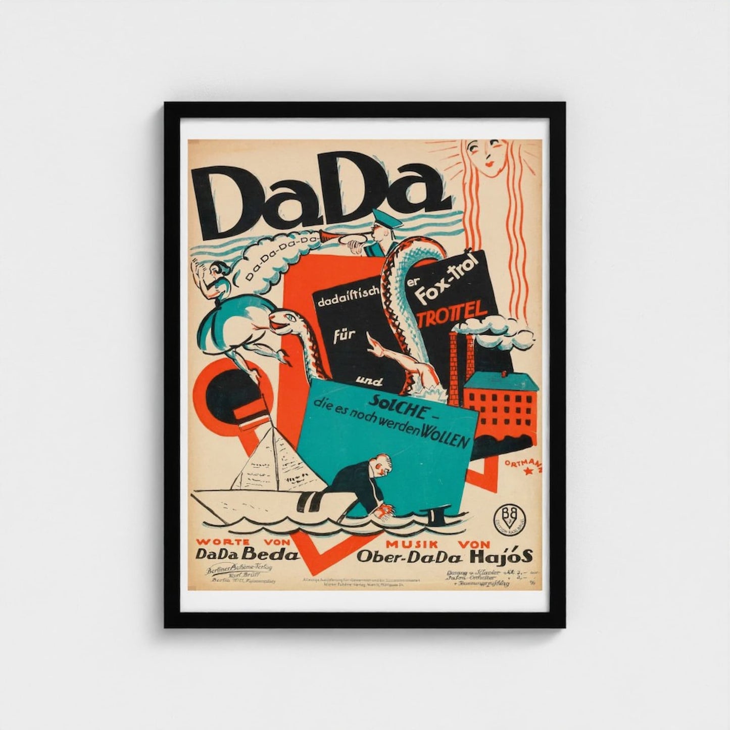 "Dada Foxtrot" (1920) Avant-Garde Poster Print