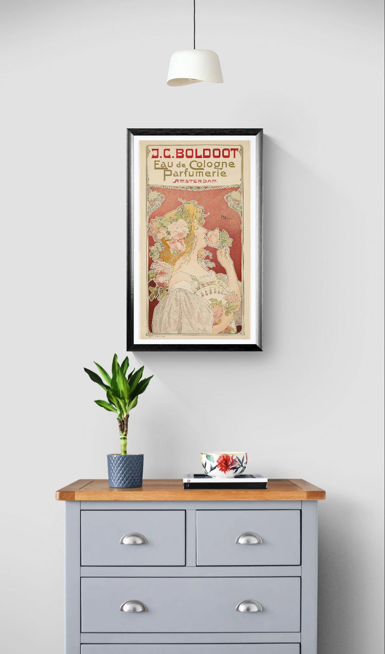 Henri Privat-Livemont posters - J.C. Boldoot Eau de Cologne (1890s) – Art Nouveau