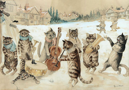 Carol singing cats (1920s) | Louis Wain