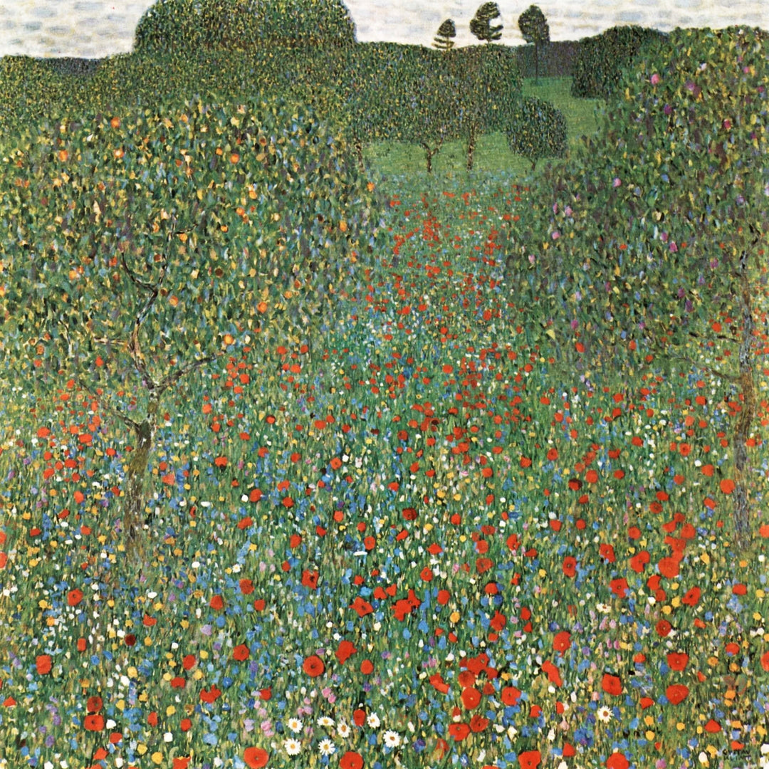 “A Field of Poppies” (1900s) | Gustav Klimt prints Posters, Prints, & Visual Artwork The Trumpet Shop   