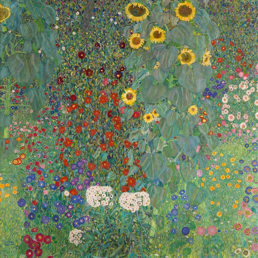 Farm garden with sunflowers (1900s) | Gustav Klimt prints Posters, Prints, & Visual Artwork The Trumpet Shop   