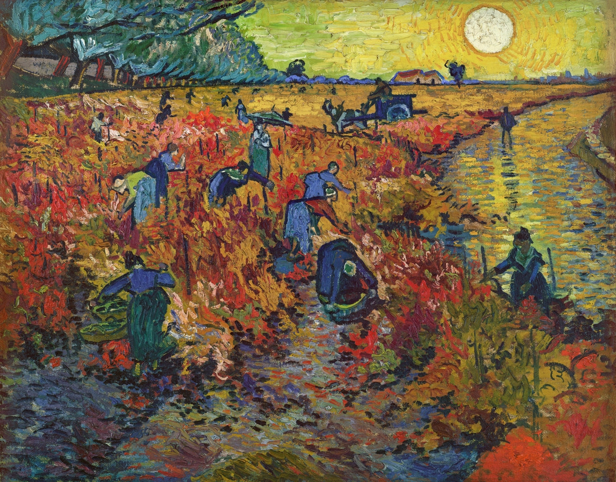 The Red Vineyard at Arles (1880s) | Vincent Van Gogh prints
