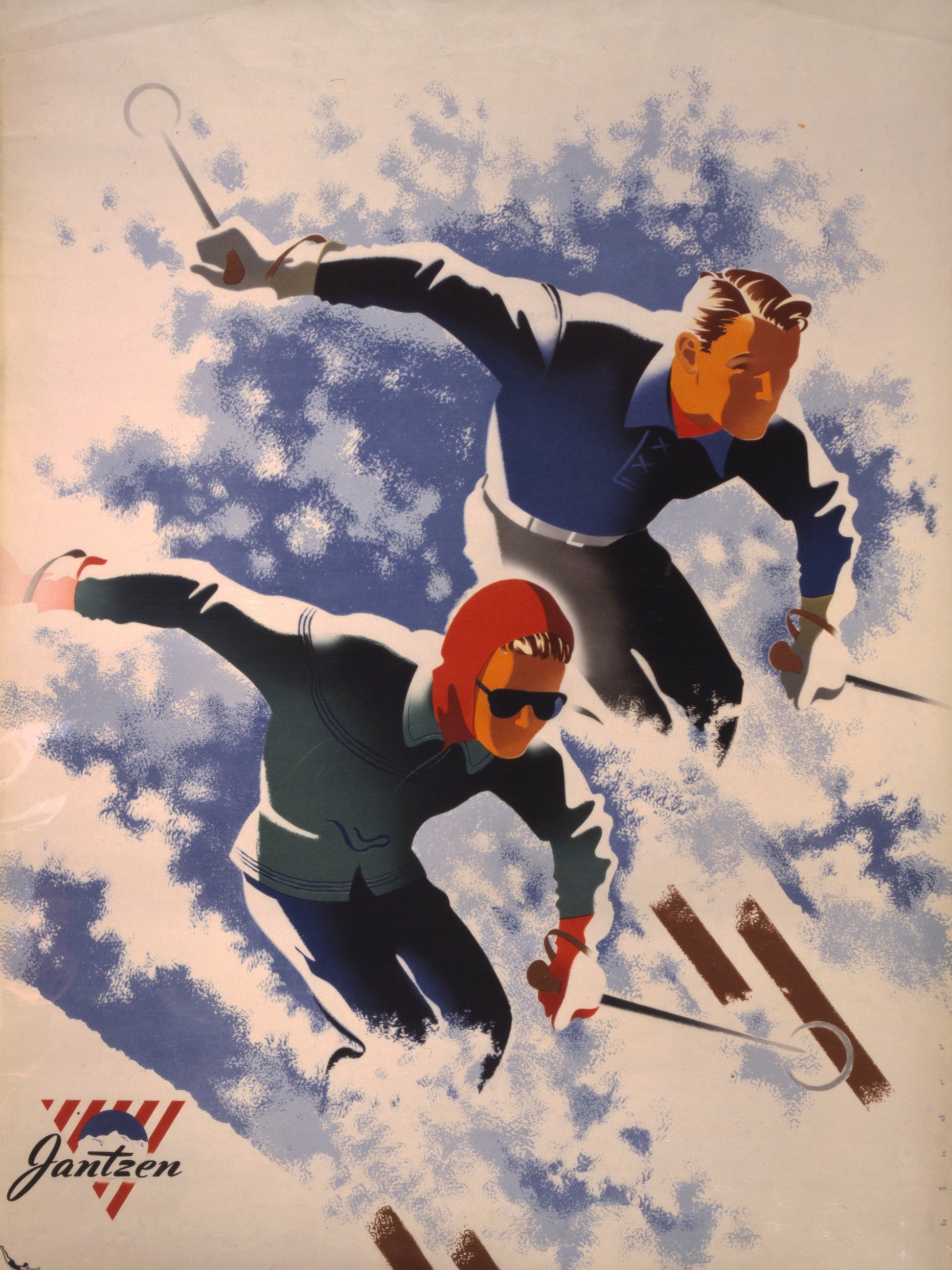 Jantzen Ski poster | 1940s | Joseph Binder Posters, Prints, & Visual Artwork The Trumpet Shop Vintage Prints   